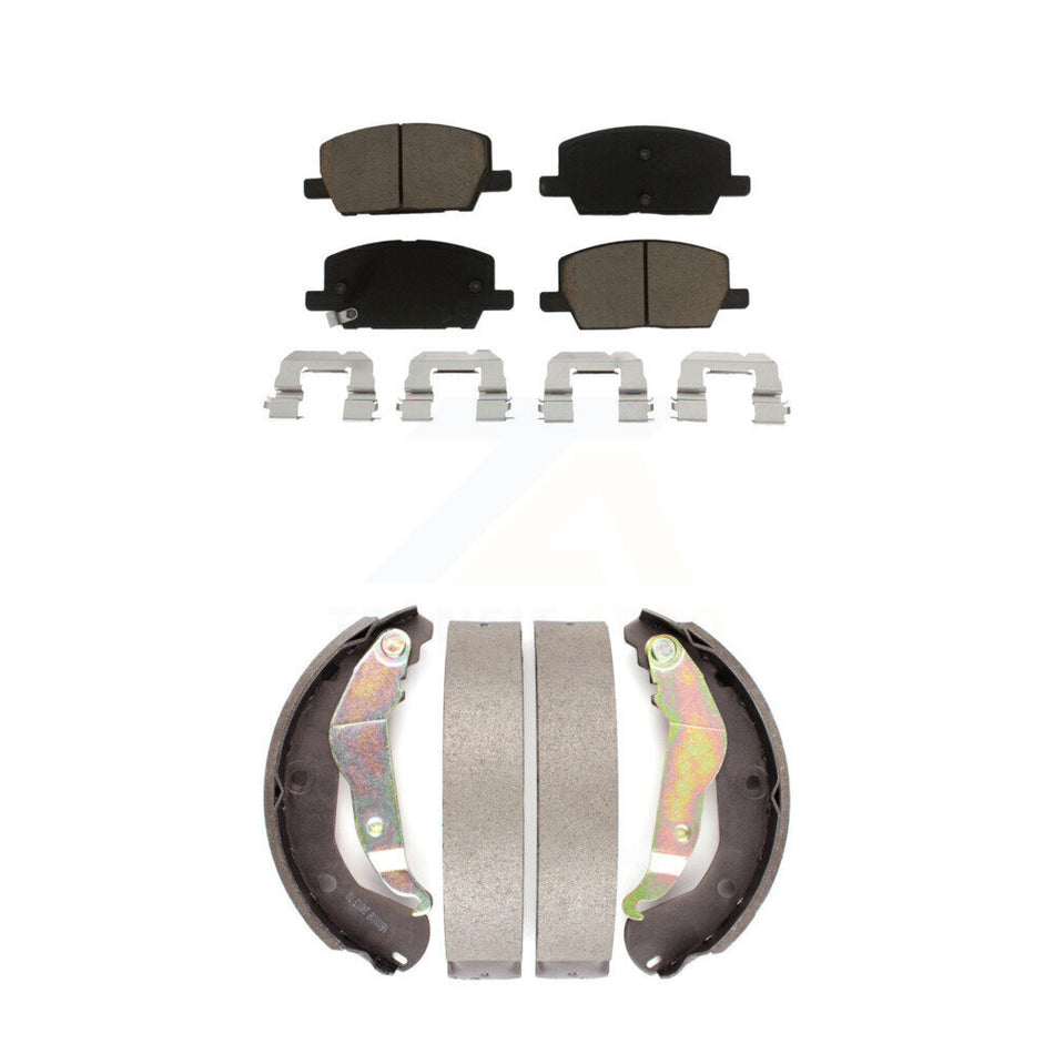 Front Rear Ceramic Brake Pads And Drum Shoes Kit For Chevrolet Trax KCN-100356