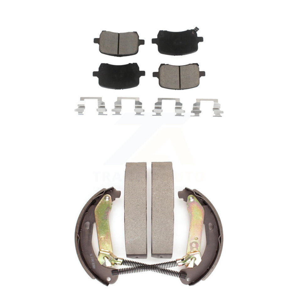 Front Rear Ceramic Brake Pads And Drum Shoes Kit For Chevrolet Malibu KCN-100461
