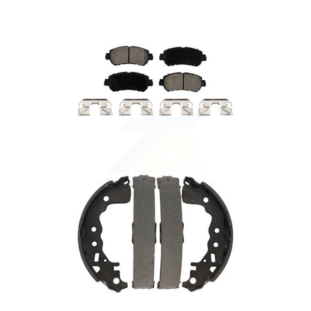 Front Rear Ceramic Brake Pads And Drum Shoes Kit For Nissan Kicks Versa KCN-100760