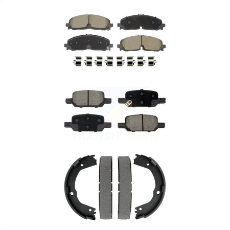 Front Rear Ceramic Brake Pads And Parking Shoes Kit For Chevrolet Colorado GMC Canyon KCN-100849