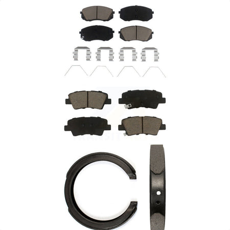 Front Rear Ceramic Brake Pads Parking Shoe Kit For Kia Optima With Electric KCN-100858
