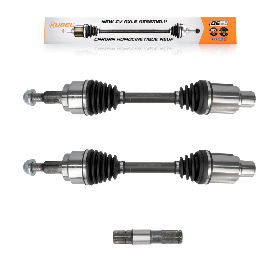 Front CV Axle Drive Shaft Assembly & Intermediate Kit For Dodge Ram 1500 4WD KCV-100194