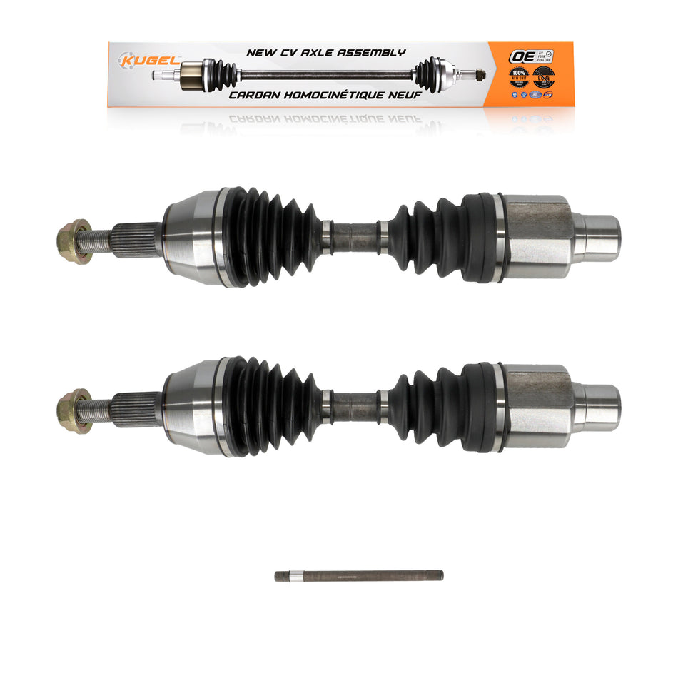 Front CV Axle Drive Shaft & Intermediate Kit For Ram Dakota Mitsubishi Raider 4WD KCV-100196