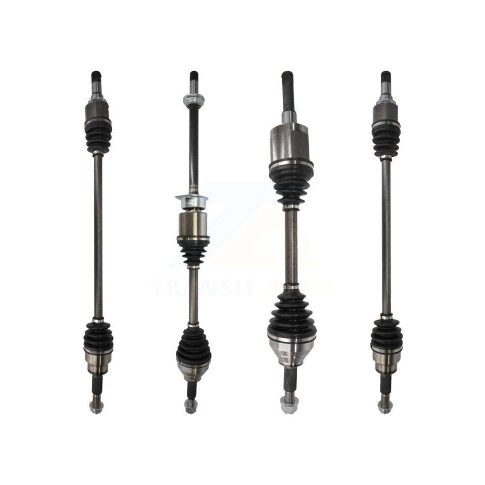 Front Rear CV Axle Drive Shaft Kit For 2012-2015 Ford Explorer AWD with 2.0L Turbocharged KCV-100401