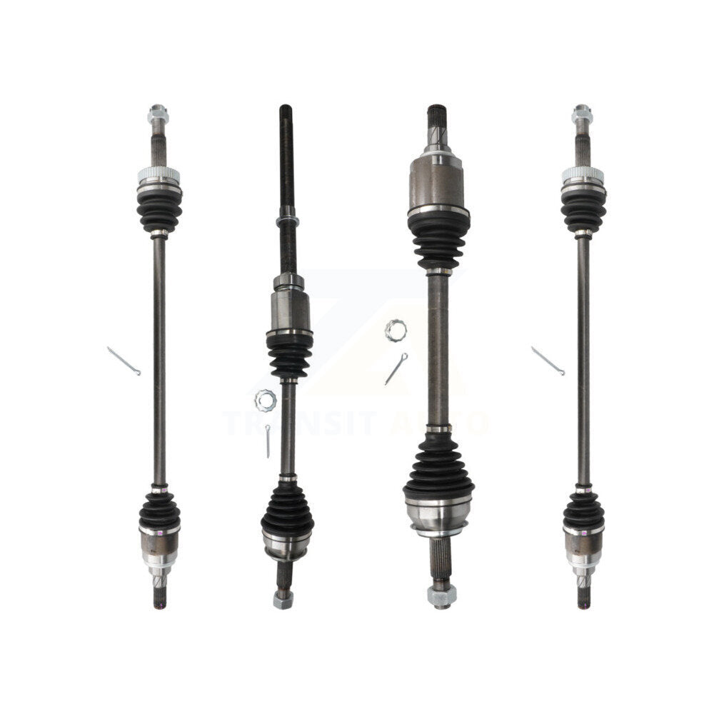 Front Rear CV Axle Shaft Kit For 18 Nissan Rogue AWD with 2.5L Automatic CVT transmission KCV-100411