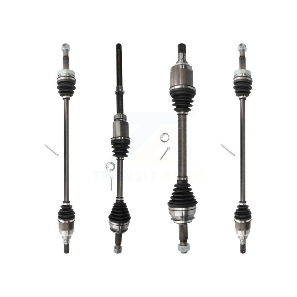 Front Rear CV Axle Shaft Kit For 18 Nissan Rogue AWD with 2.5L Automatic CVT transmission KCV-100411