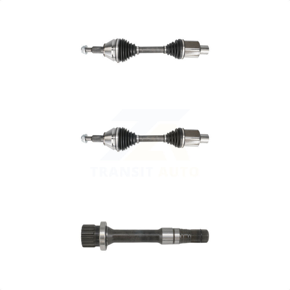 Front CV Axle Shaft & Intermediate Kit For Ram 1500 4WD 3.55 Ratio OEM# 68257421AG KCV-100446