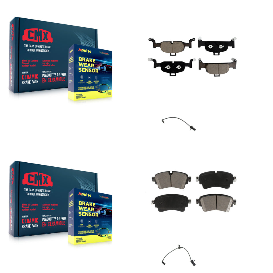 Front Rear Ceramic Brake Pad And Wear Sensor Kit For Audi A4 Quattro A5 Sportback allroad KCW-100083