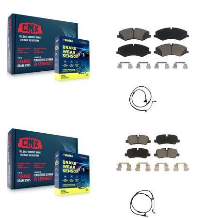 Front Rear Ceramic Brake Pads Wear Sensor Kit For Land Rover Range Sport with 360mm Rotor KCW-100161