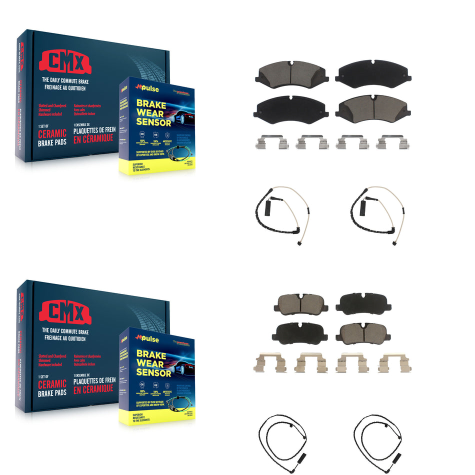 Front Rear Ceramic Brake Pad Wear Sensor Kit For Land Rover Range with B6 Level Armouring KCW-100180