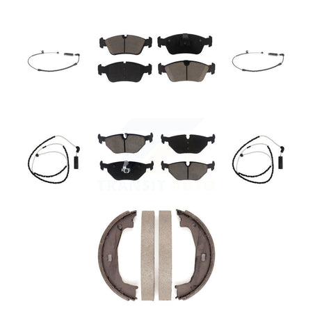 Front Rear Ceramic Disc Brake Pads And Wear Sensors Kit (7Pc) For BMW Z4 KCW-100399