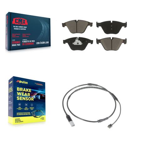 Front Ceramic Brake Pad & Wear Sensor Kit For BMW 535i 640i Gran Coupe xDrive 528i 535d 5 KCW-100450