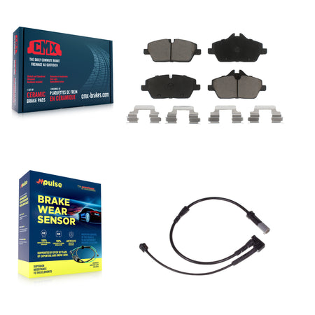 Front Ceramic Disc Brake Pads And Wear Sensors Kit For Mini Cooper KCW-100461