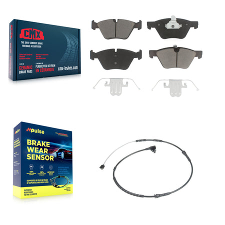 Front Ceramic Disc Brake Pads And Wear Sensors Kit For BMW Z4 KCW-100550
