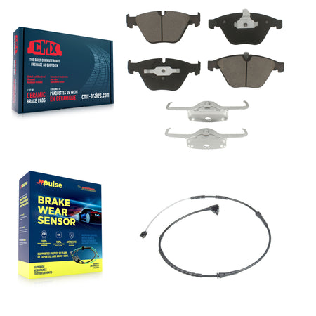 Front Ceramic Disc Brake Pads And Wear Sensors Kit For BMW Z4 KCW-100551