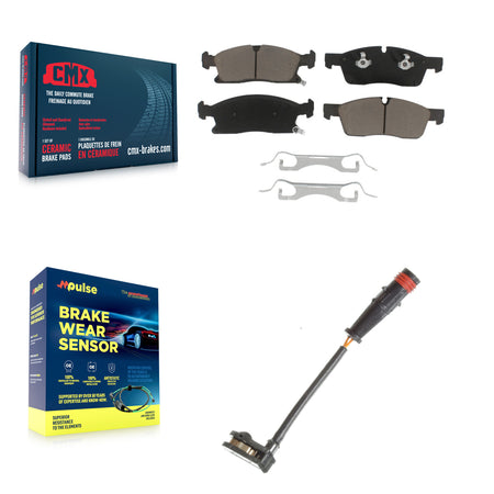 Front Ceramic Disc Brake Pads And Wear Sensors Kit For Mercedes-Benz ML350 GLE350 GLE400 KCW-100565