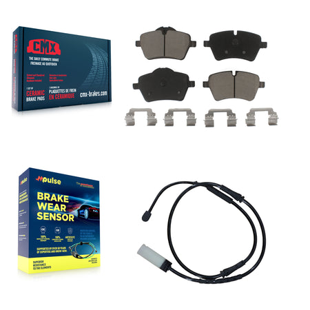 Front Ceramic Disc Brake Pads And Wear Sensors Kit For Mini Cooper Countryman Paceman KCW-100567
