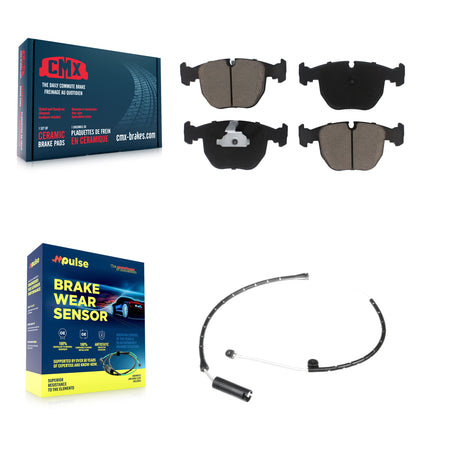 Front Ceramic Disc Brake Pads And Wear Sensors Kit For BMW X5 KCW-100588