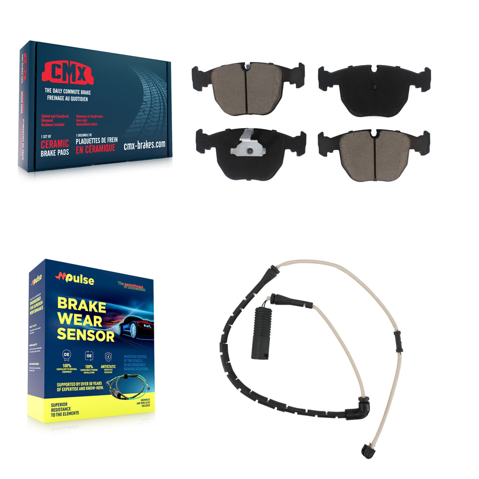 Front Ceramic Disc Brake Pads And Wear Sensors Kit For Land Rover Range KCW-100589