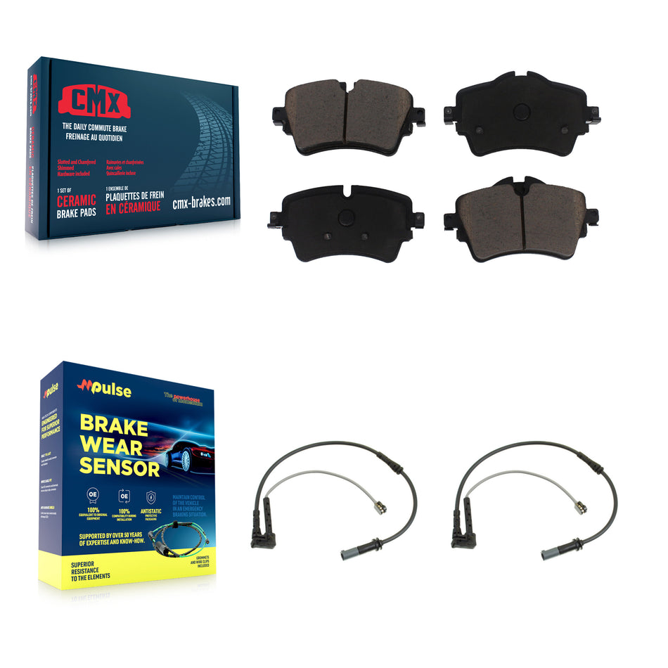 Front Ceramic Disc Brake Pads And Wear Sensor Pairs Kit For Mini Cooper Clubman KCW-100662