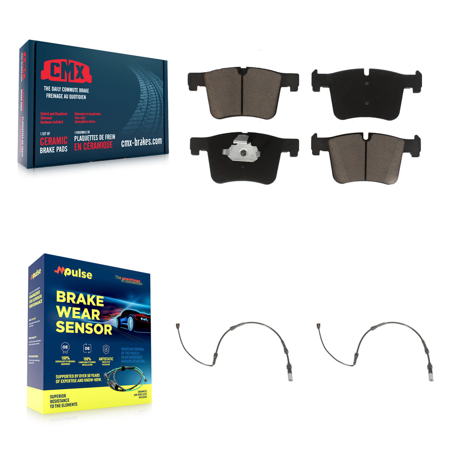 Front Ceramic Brake Pad Wear Sensor Pair Kit For BMW 328i xDrive 320i 330i 335i 428i 328d KCW-100718