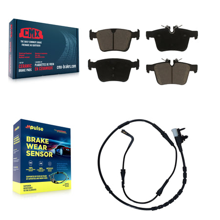 Rear Ceramic Disc Brake Pads And Wear Sensor Kit For Jaguar F-Pace Land Rover Range Velar KCW-100764