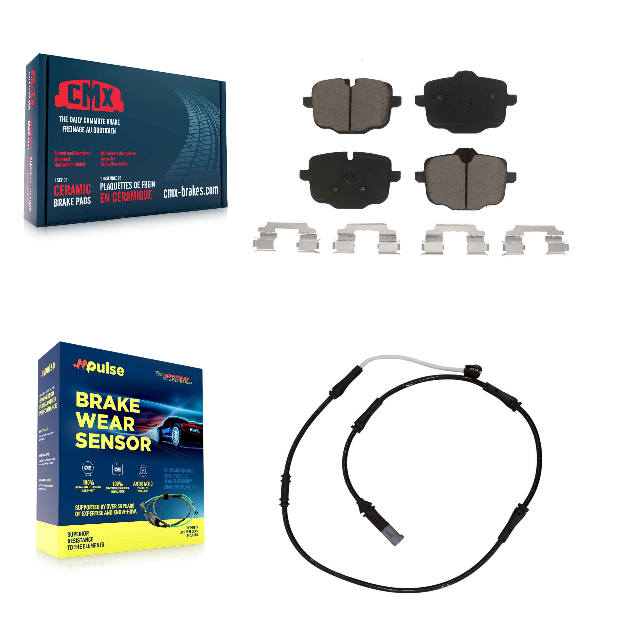 Rear Ceramic Disc Brake Pads And Wear Sensors Kit For BMW M5 M6 Gran Coupe KCW-100765