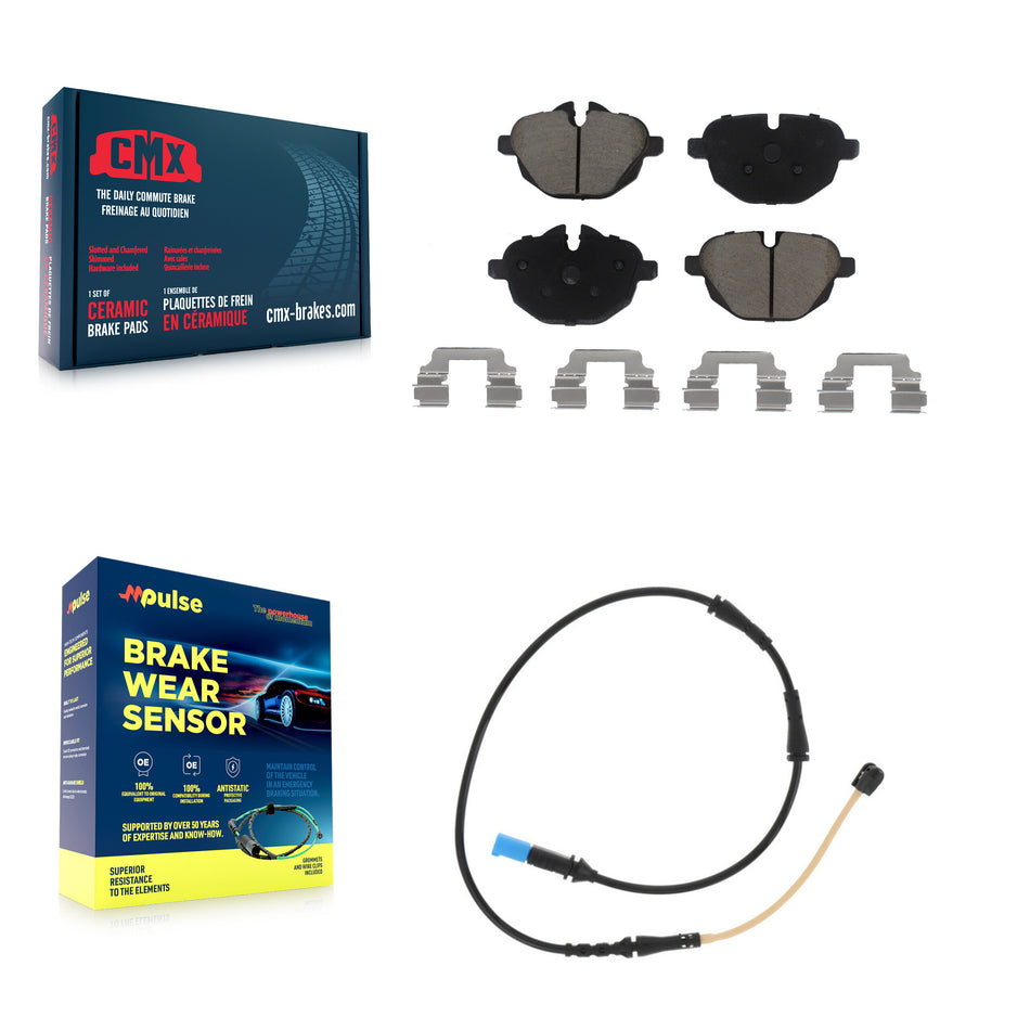 Rear Ceramic Disc Brake Pads And Wear Sensors Kit For BMW X4 KCW-100791