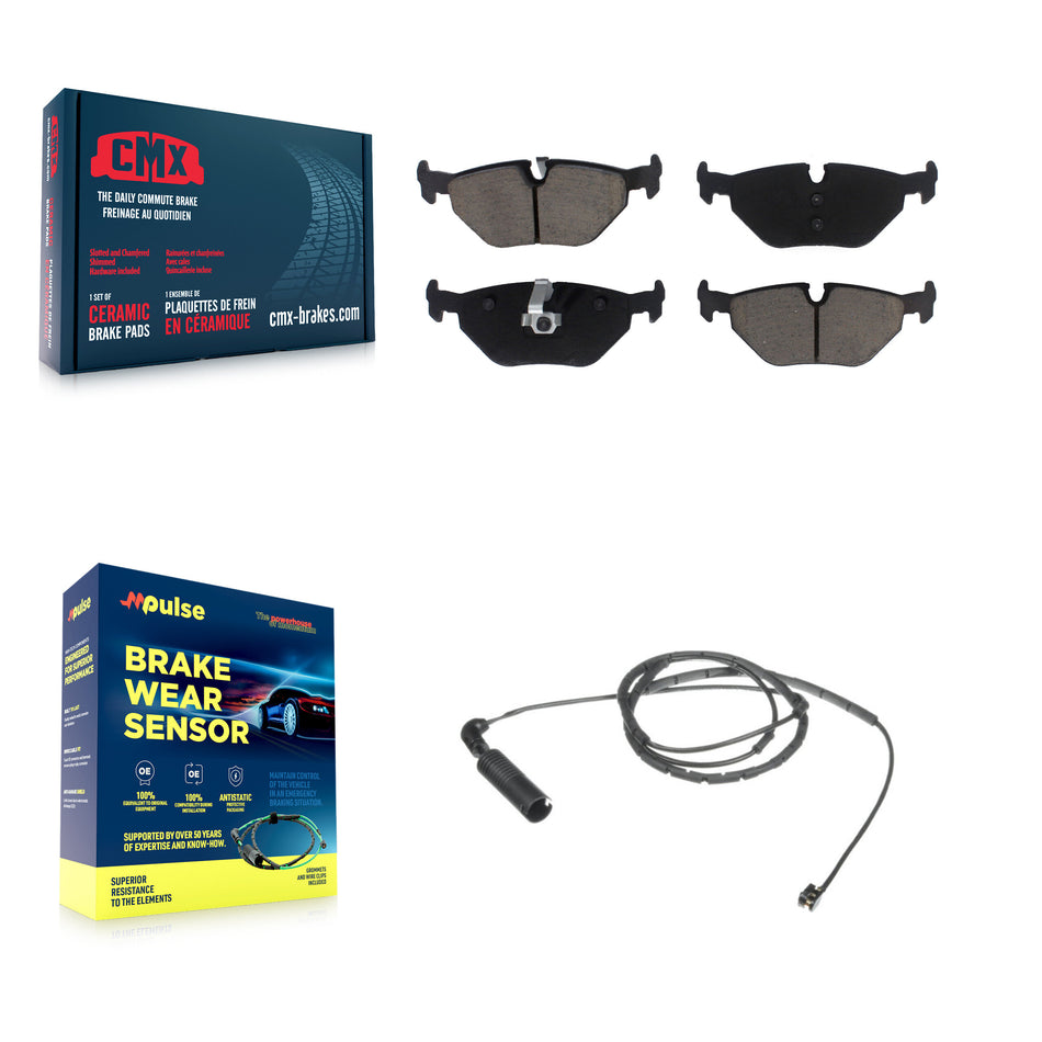 Rear Ceramic Disc Brake Pad Wear Sensor Kit For BMW 325i 325Ci 320i 325xi 328i 323Ci 323i KCW-100805