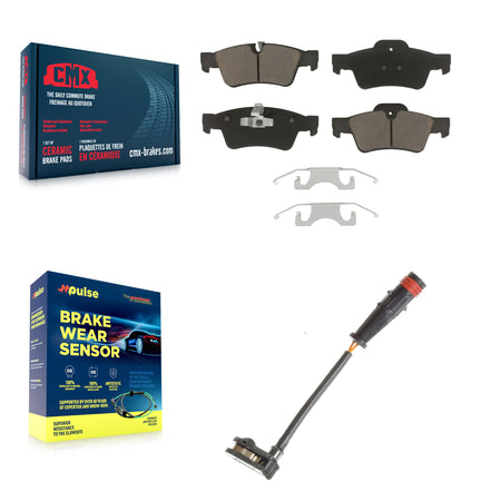 Rear Ceramic Brake Pad & Wear Sensor Kit For Mercedes-Benz ML350 R350 G63 AMG GL450 ML500 KCW-100835