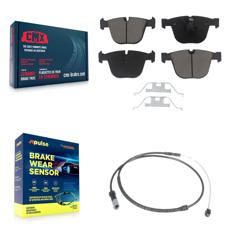 Rear Ceramic Disc Brake Pads And Wear Sensors Kit For BMW X5 X6 KCW-100839