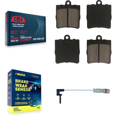 Rear Ceramic Brake Pad & Wear Sensor Kit For Chrysler Crossfire Mercedes-Benz SLK230 C230 KCW-100881