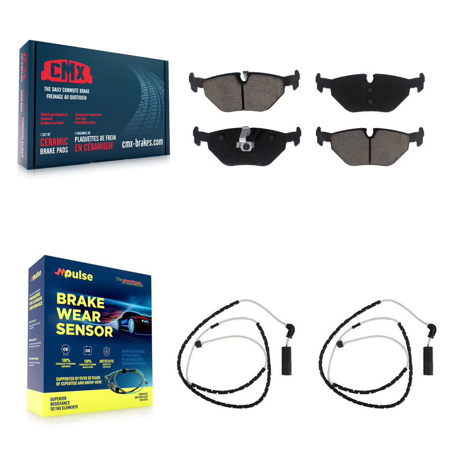 Rear Ceramic Disc Brake Pads And Wear Sensors Kit For BMW Z4 KCW-100902