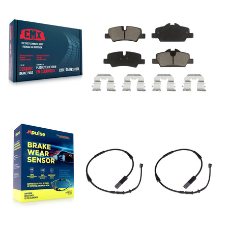 Rear Ceramic Disc Brake Pads And Wear Sensors Kit For Mini Cooper KCW-100905