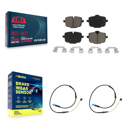 Rear Ceramic Disc Brake Pads And Wear Sensors Kit For BMW X4 KCW-100915