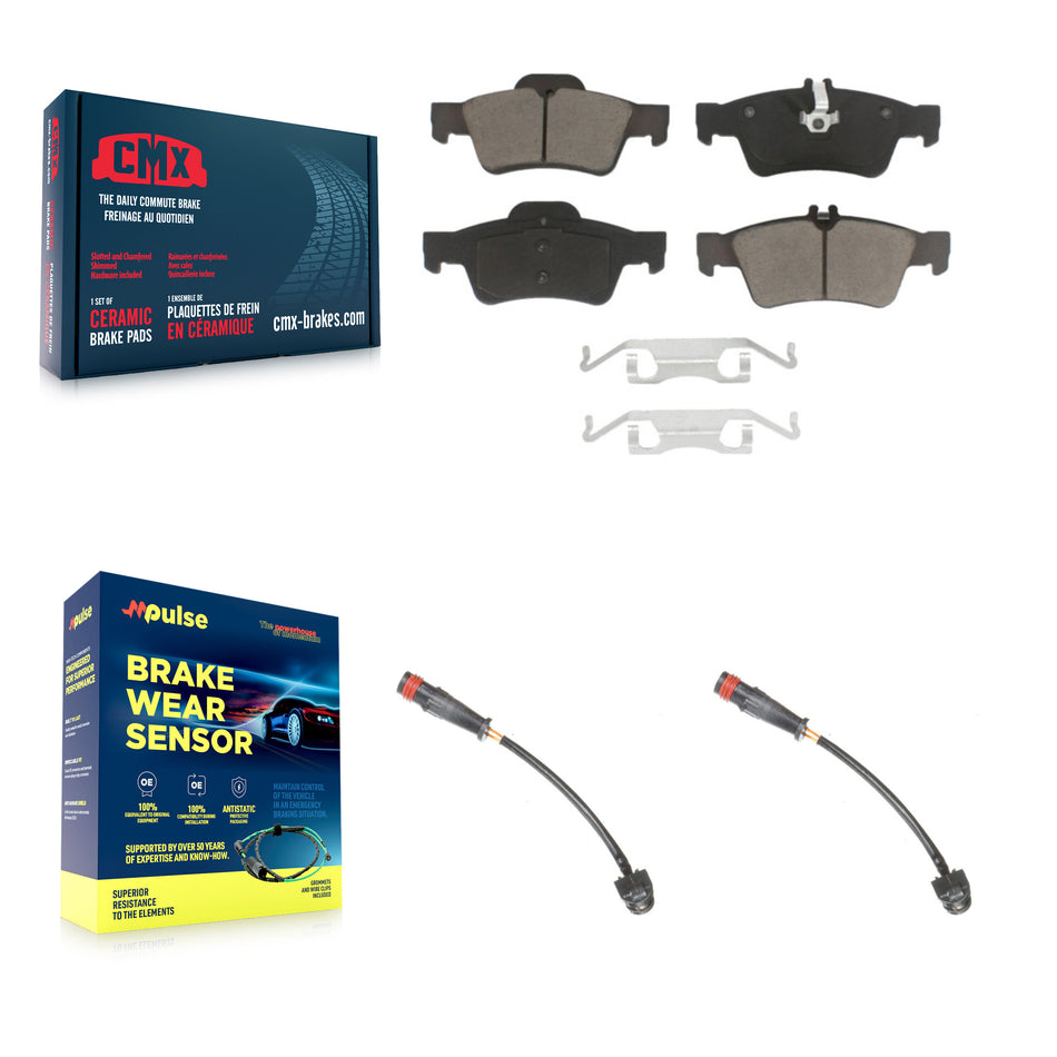Rear Ceramic Disc Brake Pads And Wear Sensors Kit For Mercedes-Benz SL63 AMG SL65 KCW-100940