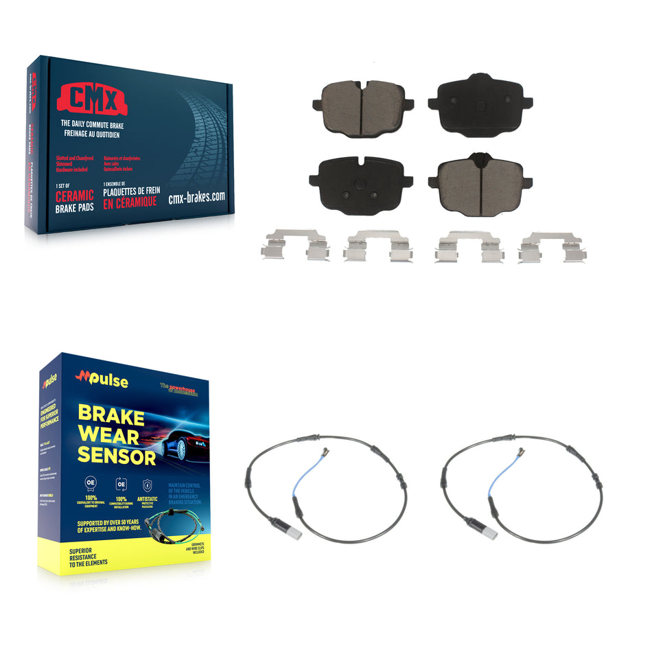 Rear Ceramic Brake Pad & Wear Sensor Kit For BMW 550i xDrive 650i Gran Coupe 640i 535i B6 KCW-100951
