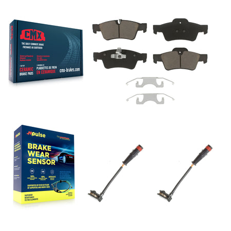 Rear Ceramic Brake Pad & Wear Sensor Kit For Mercedes-Benz ML350 R350 G63 AMG GL450 ML500 KCW-100958