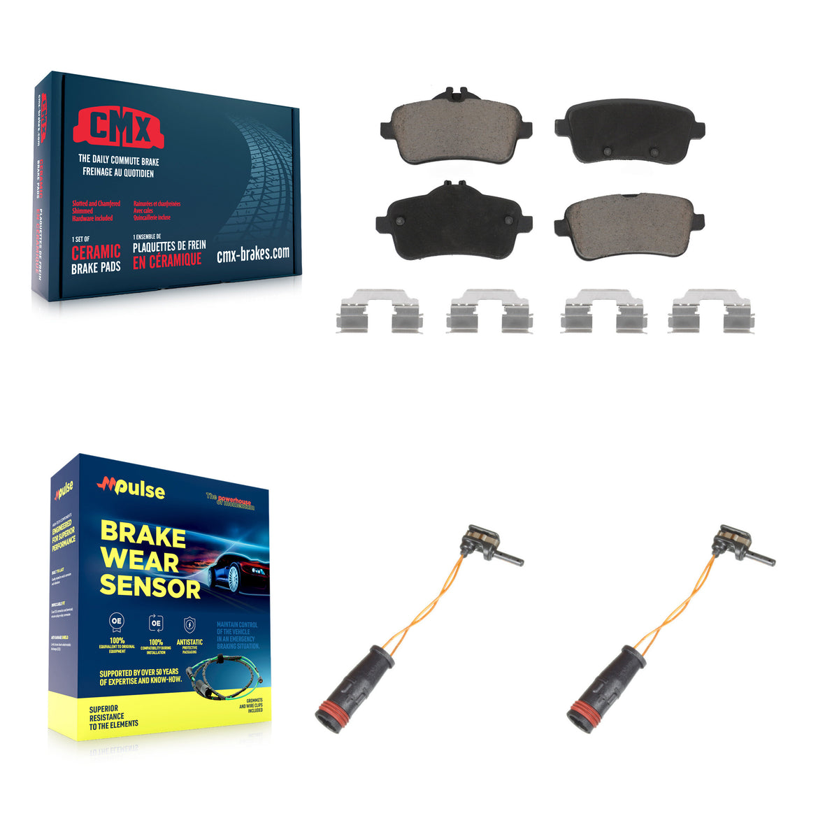 Rear Ceramic Brake Pads Wear Sensor Kit For Mercedes-Benz ML350 GLE400 GLE350 GL350 GLE43 KCW-100970