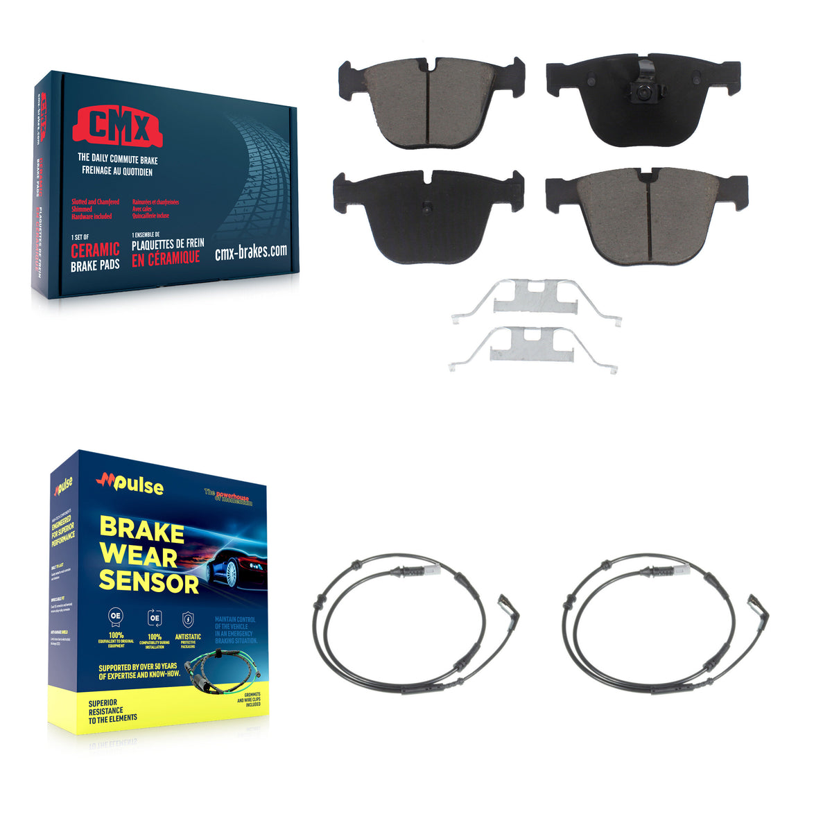 Rear Ceramic Disc Brake Pads And Wear Sensors Kit For BMW 750i 750Li KCW-100979