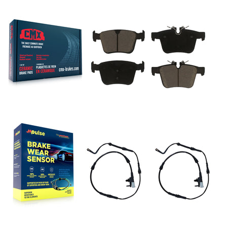 Rear Ceramic Disc Brake Pads And Wear Sensors Kit For Land Rover Discovery Sport KCW-100986