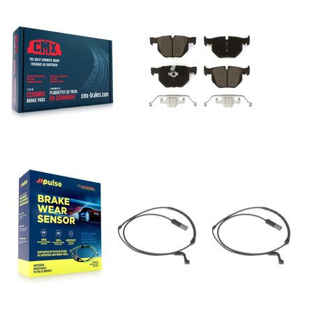 Rear Ceramic Disc Brake Pads And Wear Sensors Kit For BMW X5 X6 KCW-100994