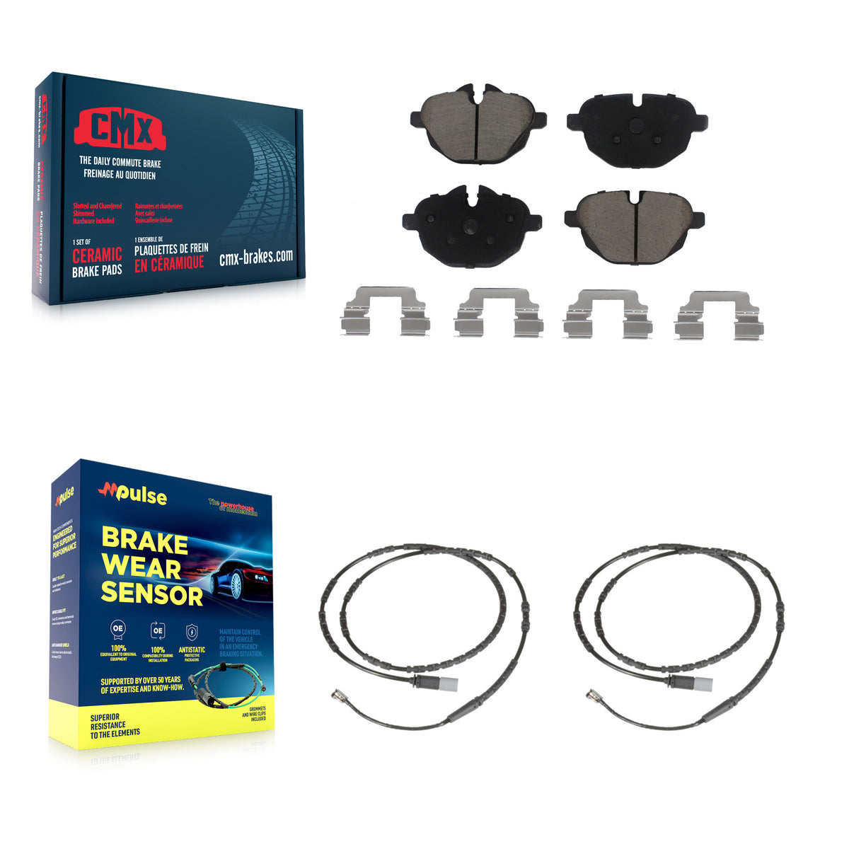 Rear Ceramic Disc Brake Pads And Wear Sensors Kit For BMW Z4 KCW-101003