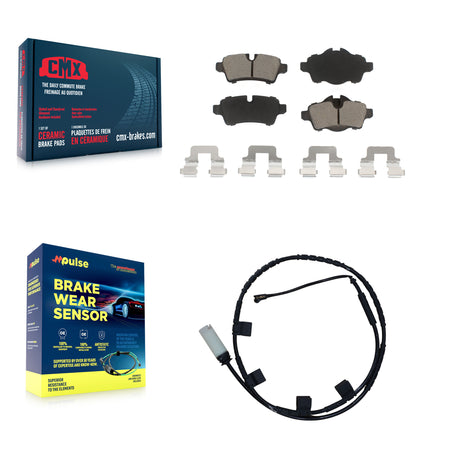 Rear Ceramic Disc Brake Pads And Wear Sensors Kit For Mini Cooper KCW-101057