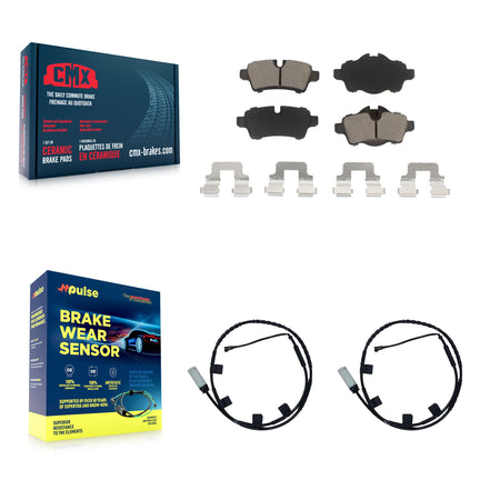 Rear Ceramic Disc Brake Pads And Wear Sensors Kit For Mini Cooper KCW-101062