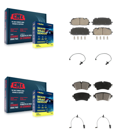 Front Rear Ceramic Brake Pad Wear Sensor Kit For Audi SQ5 A6 Quattro A7 Sportback allroad KCW-101072