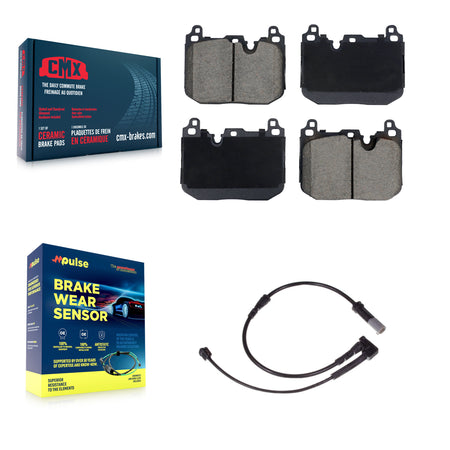 Front Ceramic Disc Brake Pads And Wear Sensors Kit For Mini Cooper KCW-101226
