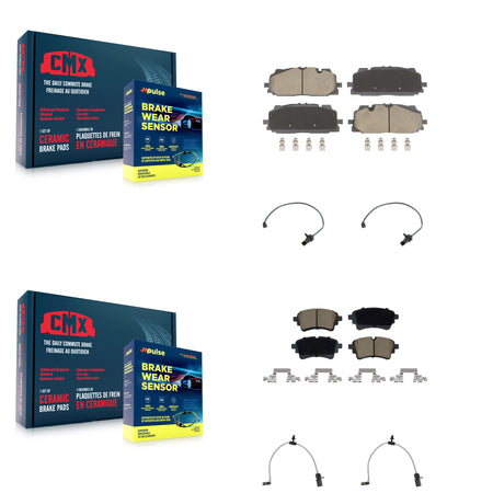 Front Rear Ceramic Brake Pad Wear Sensor Kit For Audi SQ5 Sportback A6 Quattro Q5 PHEV A7 KCW-101327
