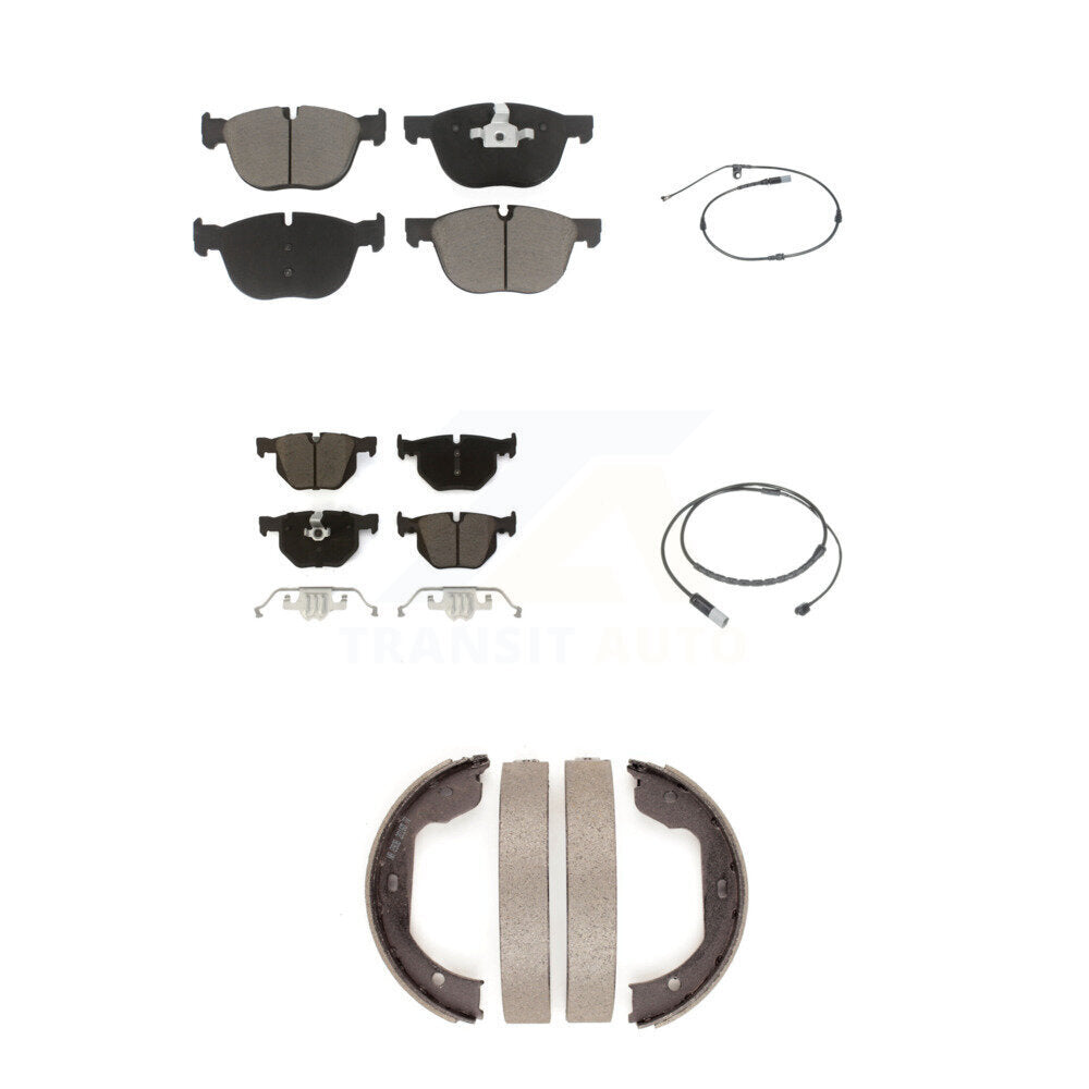 Front Rear Ceramic Disc Brake Pads And Wear Sensors Kit (5Pc) For BMW X5 X6 KCW-101342