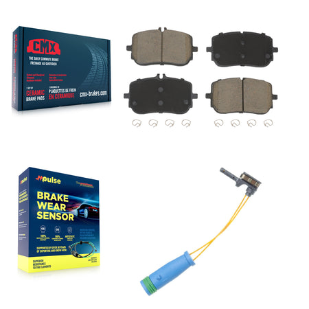 Front Ceramic Disc Brake Pads And Wear Sensors Kit For Mercedes-Benz A220 CLA250 KCW-101381